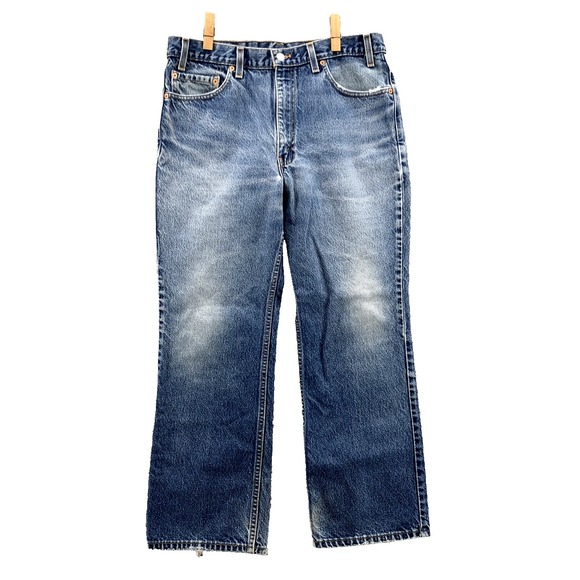 Vintage Levi's 517 Jeans Men's 34x28* Whisker Bootcut Cowboy Western Made in USA - Picture 1 of 12